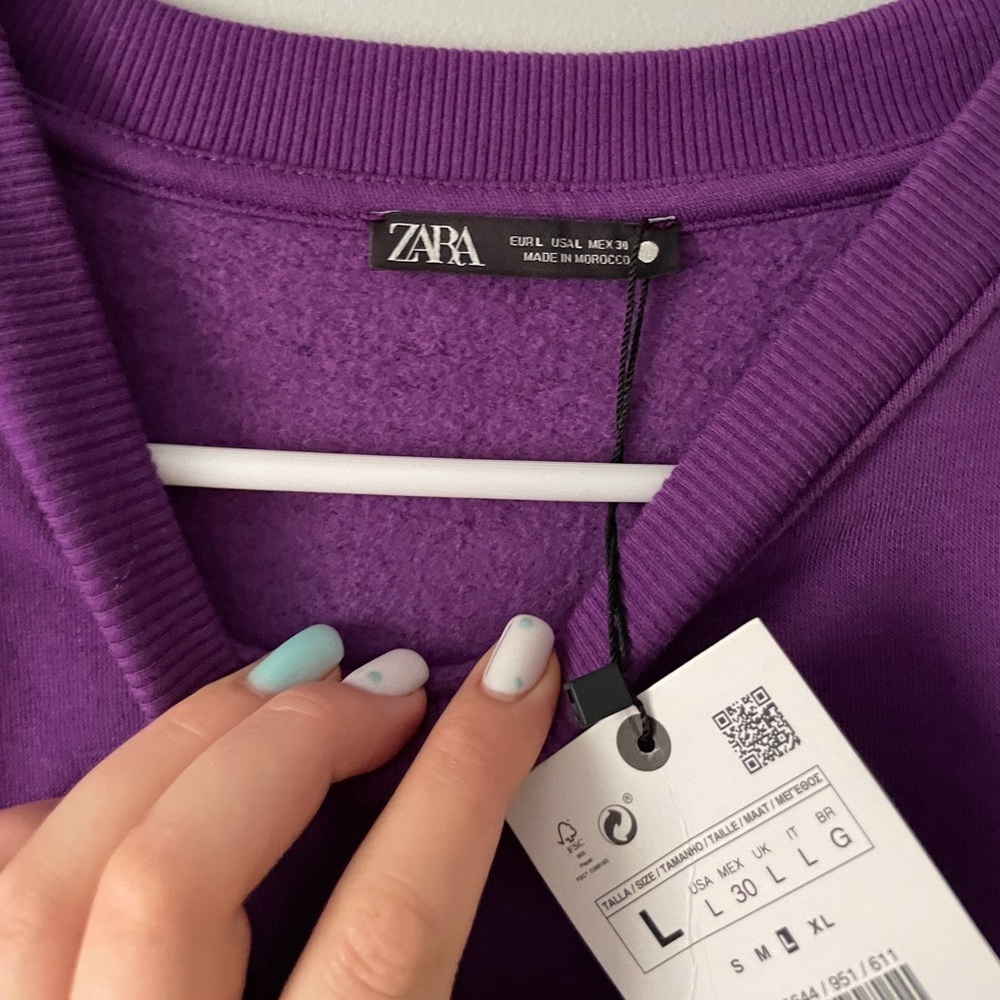 NWT basic Ribbed Sweatshirt 10 - Picture 5 of 9